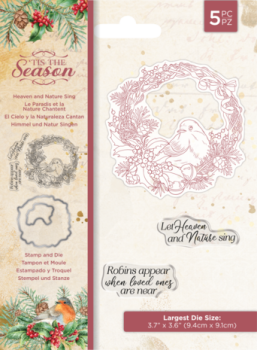Crafters Companion, Tis the Season Stamp & Die Heaven and Nature Sing