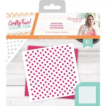 Sara Signature Crafty Fun Stencil - Going Dotty, Crafters Companion