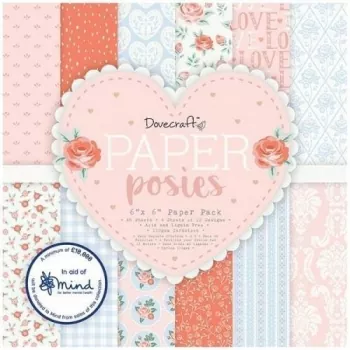 Dovecraft Paper Posies 6x6 Inch Paper Pack , Papiere, Dovecrafts