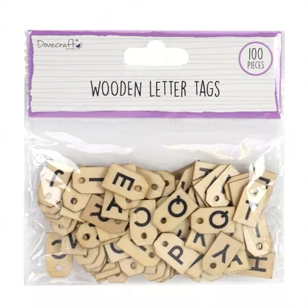 Dovecraft Wooden Letter Tags