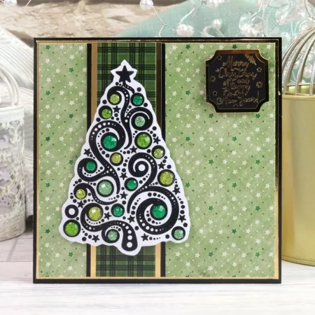 For the Love of Stamps - Twinkling Tree A7 Stamp Set, Hunkydory