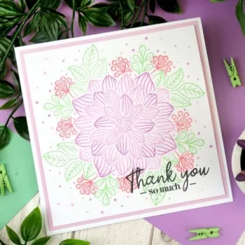 For the Love of Stamps - Stamp 'n' Twist - Pretty Petals, Hunkydory