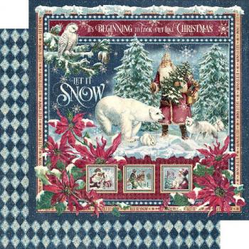 Graphic 45 Let it Snow 8x8 Inch Paper Pad