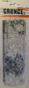 Studiolight, Stamps Grunge Collection Flowers