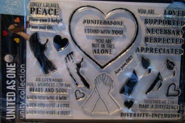 Hero Arts, Stamp Unity Collection, Unity creates Peace