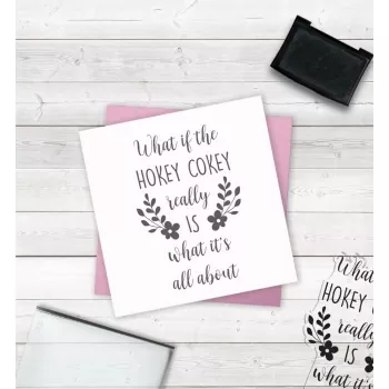 Crafter's Companion Clear Acrylic Stamp - Hokey Cokey