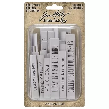 Idea-ology Tim Holtz Theories Quote Chips