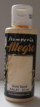 Stamperia, Allegro Paint Gold Sand