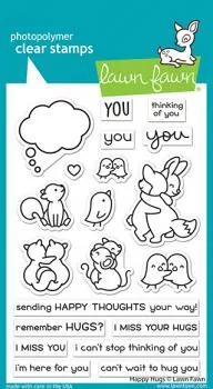 Lawn Fawn Happy Hugs Clear Stamps