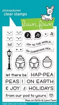 Lawn Fawn Peas on Earth Clear Stamps