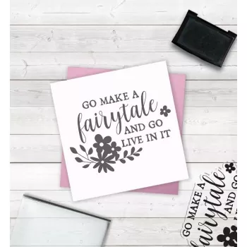 Crafter's Companion Clear Acrylic Stamp - Make a Fairytale