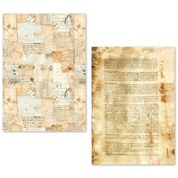 Ciao Bella, Vintage Manuscript A5 Tissue Paper Set
