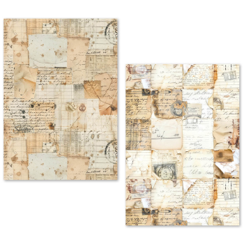 Ciao Bella, Vintage Manuscript A5 Tissue Paper Set