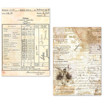 Ciao Bella, Vintage Manuscript A5 Tissue Paper Set