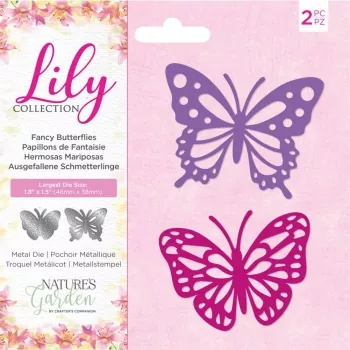 Nature's Garden Lily Collection Metal Die - Fancy Butterflies, Crafters Companion