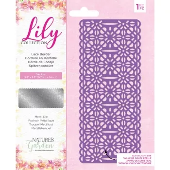 Nature's Garden Lily Collection Metal Die - Lace Border,Crafters Companion