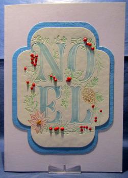 GALERIE, Grußkarte Spellbinder, Festive Noel Press Plate