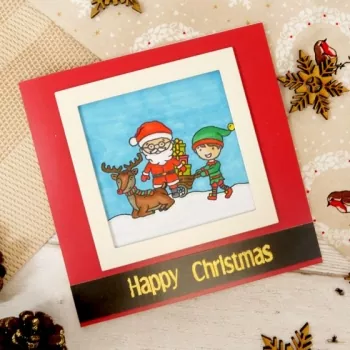 Hunkydory, Happy Town Stamp Set - Santa's Reindeers