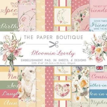 The Paper Boutique • Blooming lovely embellishment pad