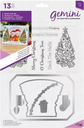 Gemini Photo Frame Stamp and Die - O' Christmas Tree, Crafters Companion