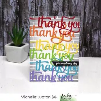 Picket Fence Studios Thank You Word Dies