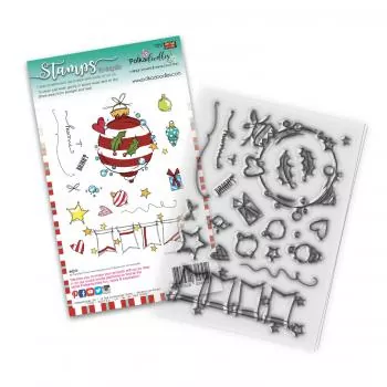 Polkadoodles Baubles & Banners Christmas Clear Stamps
