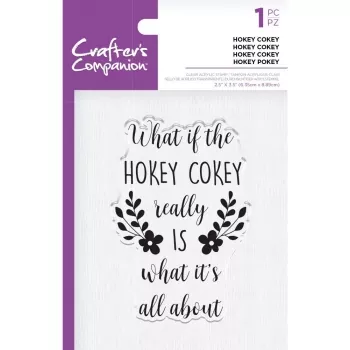 Crafter's Companion Clear Acrylic Stamp - Hokey Cokey