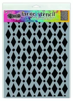 Ranger Dylusions Stencils Court Jester - Large,Dyan Reaveley