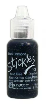 Ranger Stickles Glitter Glue 18ml - black diamond