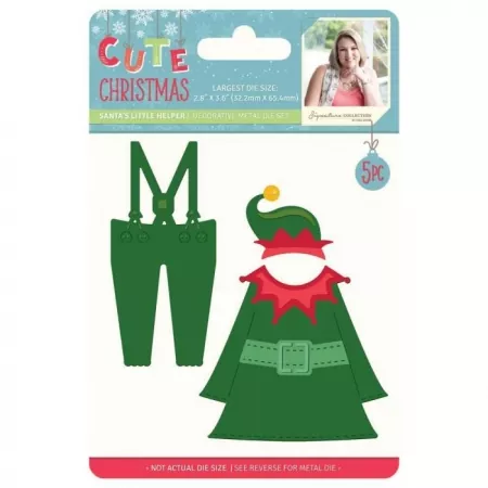 Sara Signature Cute Christmas Collection Metal Die - Santa's Little Helper, Crafters Companion