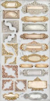 Stamperia, Collectables Vintage Library 6x12 Inch Paper Pack