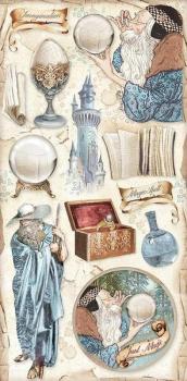 Stamperia, Collectables Vintage Library 6x12 Inch Paper Pack