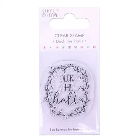 Simply Creative Deck the Halls Clear Stamp