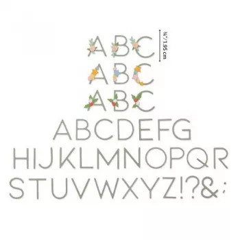 Sizzix Thinlits Die Set - Decorative Type 5PK Lisa Jones