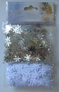 Crafters Companion, Glittering Snowflakes, Schneeflocken Pailetten