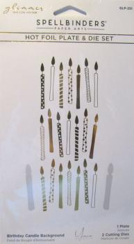 Spellbinders, Hot Foil Plate & Die Set Birthday