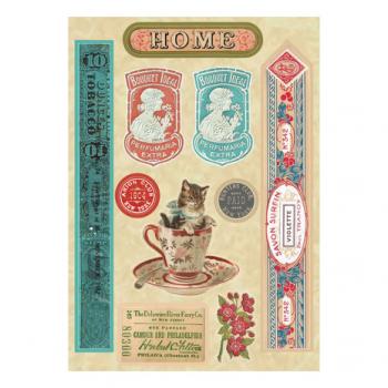 Spellbinder, Vintage Etiquettes Sticker Pad