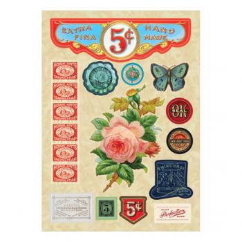 Spellbinder, Vintage Etiquettes Sticker Pad