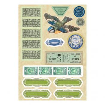 Spellbinder, Vintage Etiquettes Sticker Pad