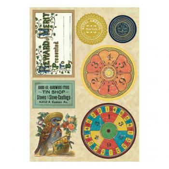 Spellbinder, Vintage Etiquettes Sticker Pad