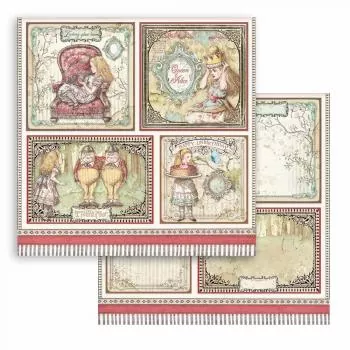 Stamperia Alice Through the Looking Glass Paper Pack