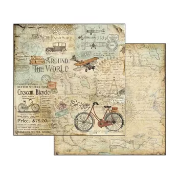 Stamperia, Around the World 8x8 Inch Paper Pack