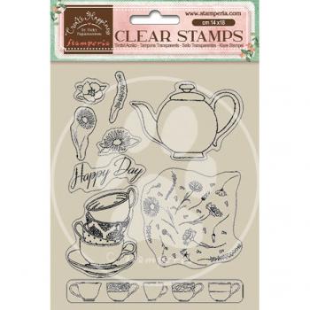 Stamperia, Create Happiness Welcome Home Clear Stamp Cups