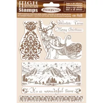 Stamperia Natural Rubber Stamp Winter Time