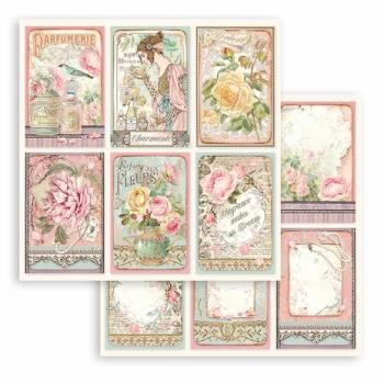 Stamperia, Rose Parfum 8x8 Inch Paper Pack