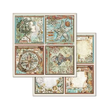 Stamperia Sea World 8x8 Inch Paper Pack