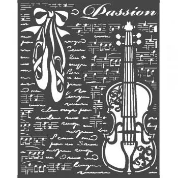 Stamperia Thick Stencil Passion Violin