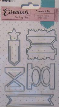 Studiolight, Cutting Die Essentials Planner tabs