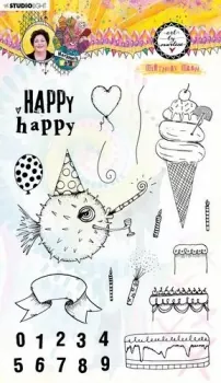 Studio Light Clear Stamp Birthday bash Marlene's World nr.67