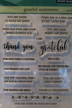 Penny Black, Clear Stamp Grateful Sentiments